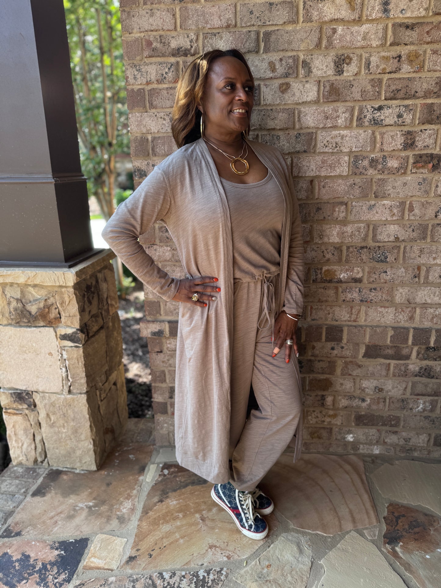 JUMPSUIT AND CARDIGAN SET