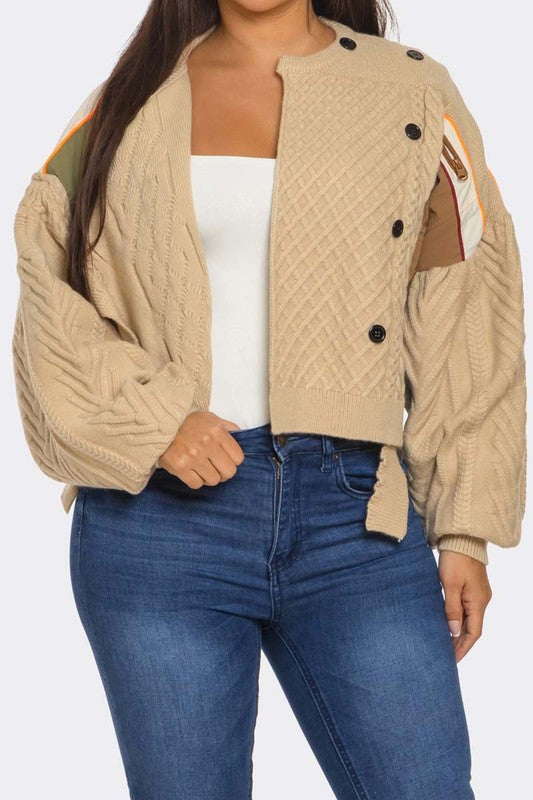 ASYMMETRIC PATCHWORK SWEATER