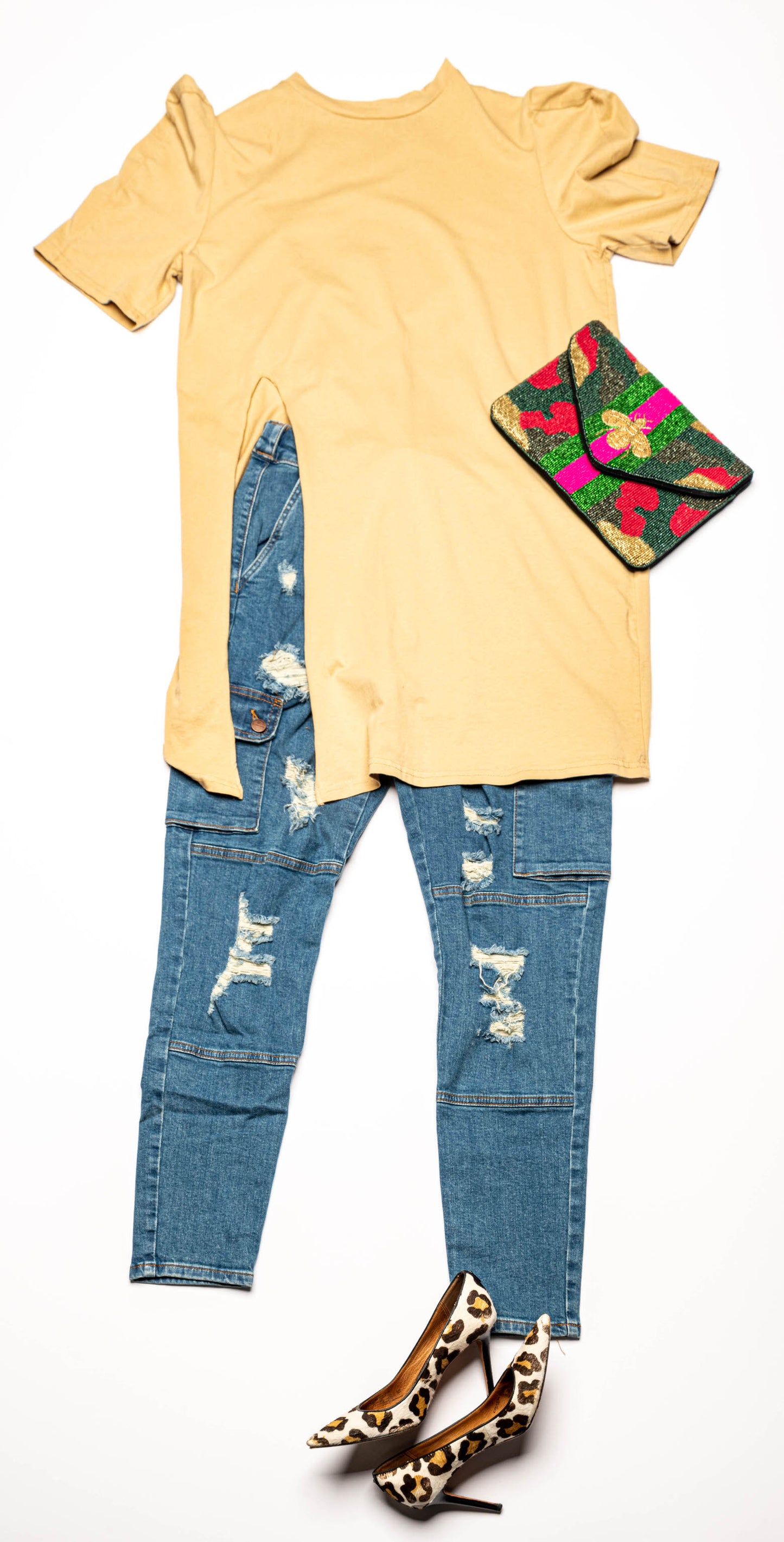 T-SHIRT LONG W/SPLIT