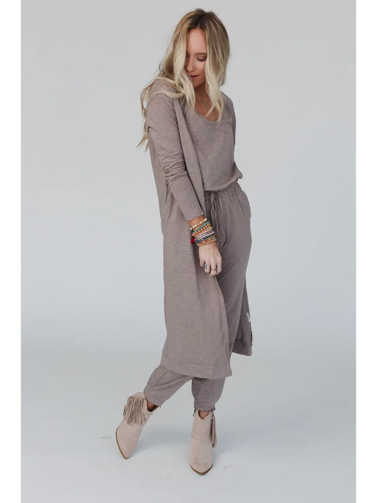 JUMPSUIT AND CARDIGAN SET