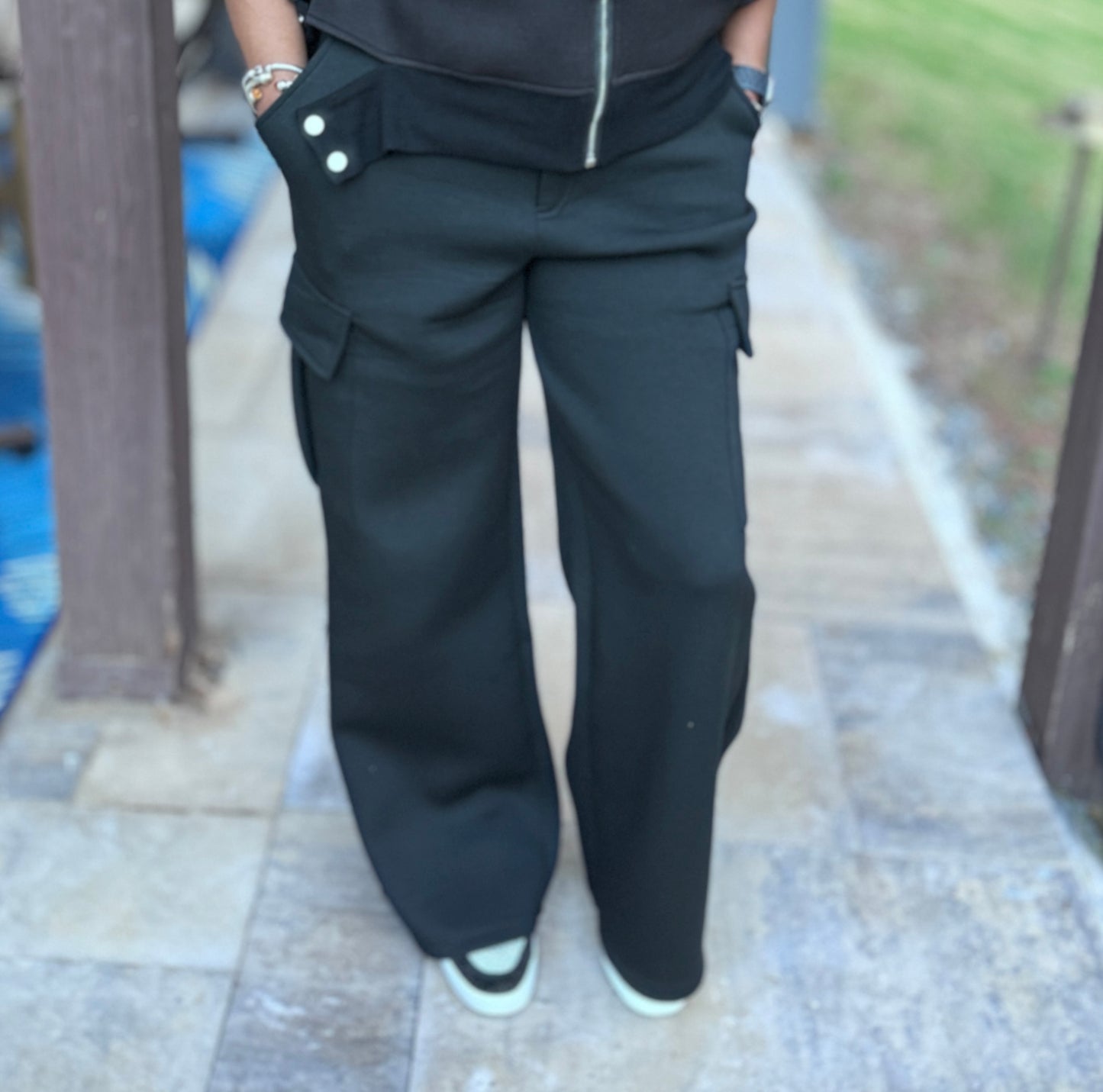 CARGO WIDE LEG PANTS