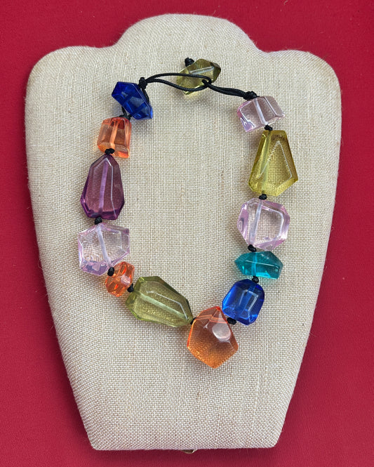 MULTI-SHAPE ACRYLIC NECKLACE