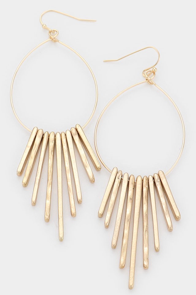 GOLD FLARE EARRINGS