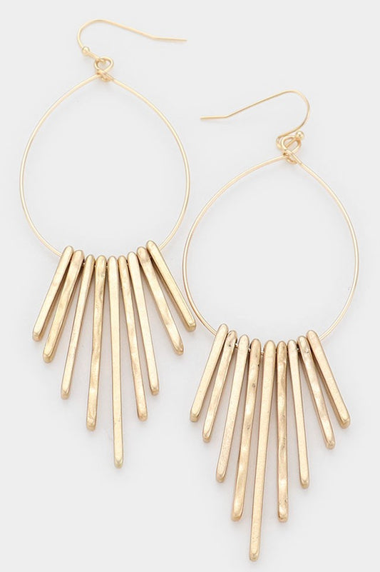 GOLD FLARE EARRINGS